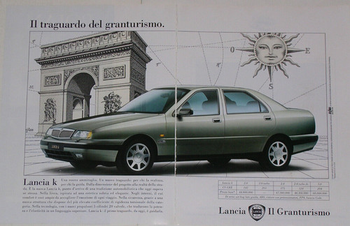 Advert pubblicità 1995 lancia - pubblicità,