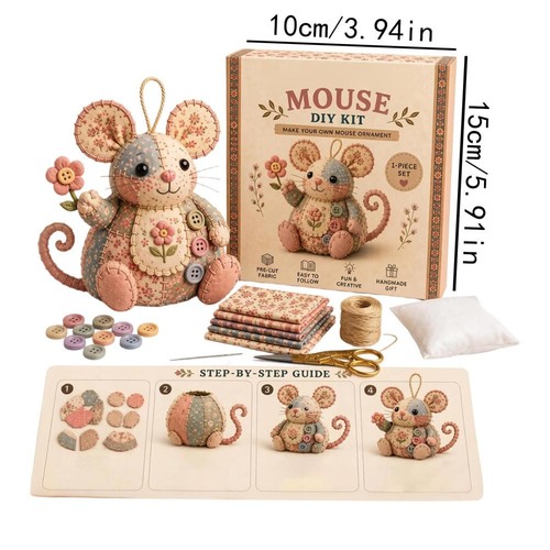 Patchwork mouse fai kit - patchwork, da