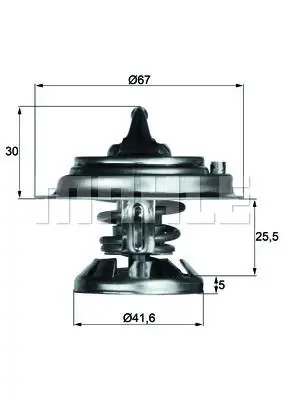 Termostato 75d mahle per - tx,