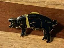 Spilla vintage smalto maiale
