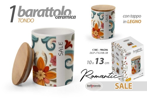 Barattolo sale ceramica - barattolo,