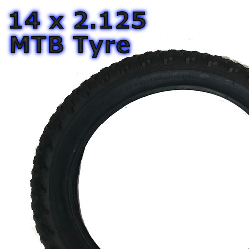 Pneumatico nero x 2 125 - 14,