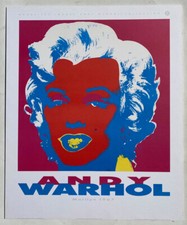 Poster Vintage ANDY WARHOL Marylin Monroe NOUVELLES Francia 1989 RARO