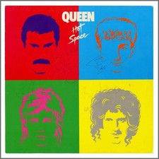 Queen Autographed Hot Space