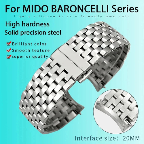 Cinturino acciaio inox - acciaio,