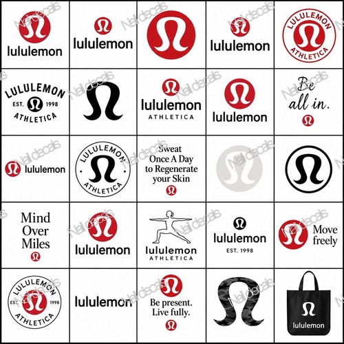 Lululemon decalcomanie unghie - decalcomanie,