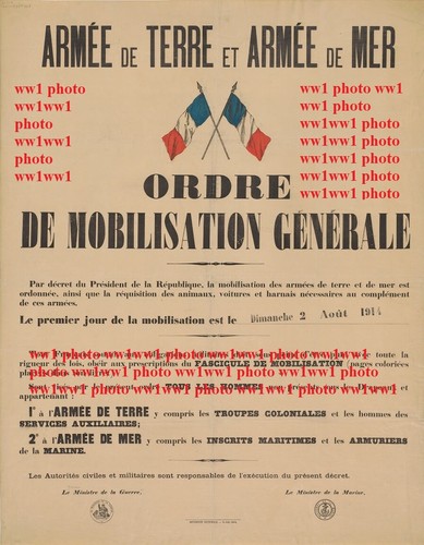 Ww1 photo mobilisation - ww1,