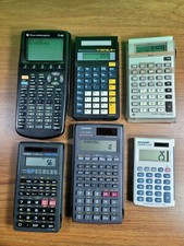 lotto 6 calcolatrici strumenti