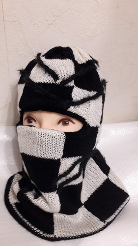 Cappuccio maschera sci lana