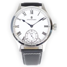 Orologio Steinhart Marine Chronometer 44 mm bianco romano svizzero lusso manuale 105-0307
