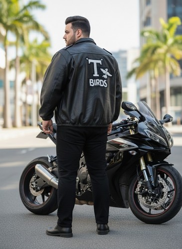 Grease giacca uomo oversize - giacca,