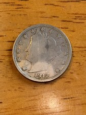 1912-S Testa di Liberty nichelata circolata.