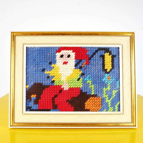 Colorato quadro ricamato - , in