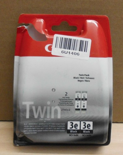 Canon bci 3ebk twin pack - bci-3ebk, nero