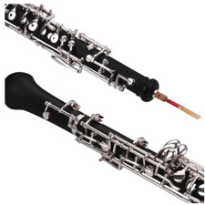 Oboe semiautomatico con chiave E legno composito placcato argento chiave C oboe