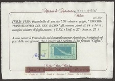 Regno 1930:  L.7.70 Crociera