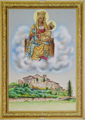 Disegno bozzetto santino - disegno,