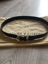 Cintura belt   original Louis Vuitton  taiga leather Nera/grigia unisex vintage