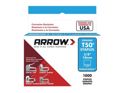 Arrow t50 graffette acciaio - arrow,