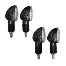 Kit 4 Frecce Indicatori di direzione Led in Carbonio Carbon Look Omologate Moto