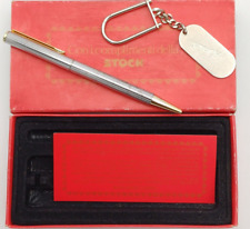 STOCK GADGET PUBBLICITARIO CON PENNA E PORTACHIAVI - VINTAGE '70/80