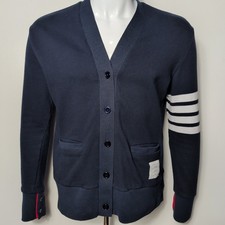 Cardigan Thom Browne Uomo Navy