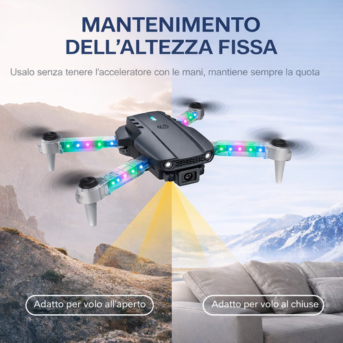Drone pieghevole e88 - drone,