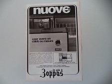 advertising Pubblicità 1968 ZOPPAS STUFE A KEROSENE/GAS/LEGNA O CARBONE
