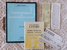 Esercizi progressivi di Solfeggi parlati e cantati Teoria musicale Divisione AFM