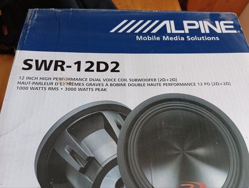 Subwoofer alpine 1000 watt rms - subwoofer,