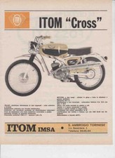 advertising Pubblicità -MOTO ITOM CROSS 50  1968 MOTOSPORT MOTOITALIANE EPOCA