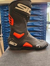 SIDI STIVALI PERFORMER Nero Rosso Stivali Moto Racing n.41 