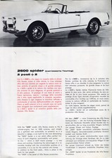 Brochure/opuscolo vendita multilingue Alfa Romeo 2600 Spider by Touring