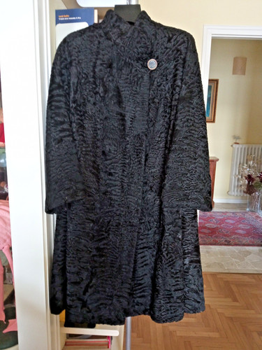 Pelliccia astracan nera - di,