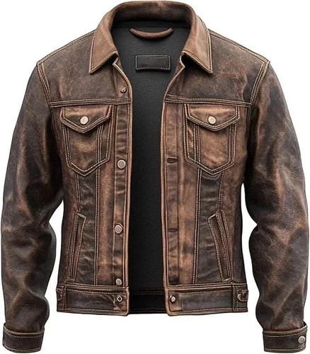 Giacca pelle camionista uomo