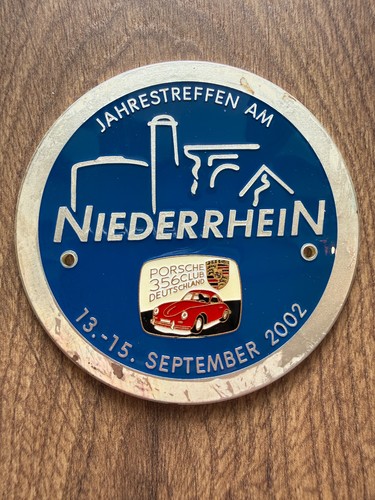 Targa distintivo porsche 356 - distintivo,