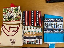 LOTTO 5 GREMBIULI DA CUCINA COTONE OTTIME CONDIZIONI GREMBIULE PASTICCERIA FORNO