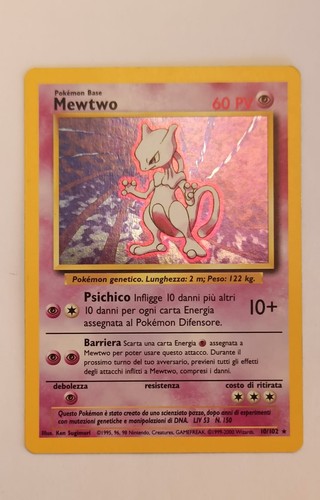 Mewtwo carta pokémon ed - carta,