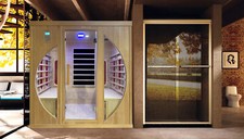 SAUNA INFRAROSSI 180X120 cm FINLANDESE USB DOPPIO PC OZONO BLUETOOTH LED 7 COLOR