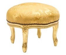 Pouff footrest stool GOLD LEAF