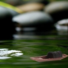  Barca in miniatura Paesaggio Mini barca Mini Decorazione da spiaggia Barca