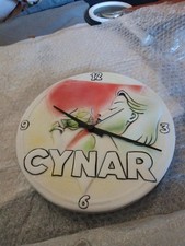 ⭕ CYNAR OROLOGIO  A MURO  PUBBLICITARIO VINTAGE IN CERAMICA 