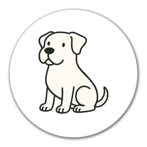 Adesivo dogo argentino fumetto - dogo,