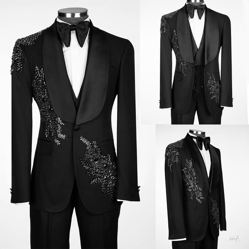Appliques pizzo uomo abiti