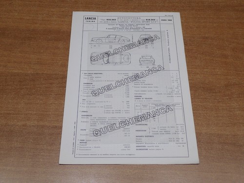 Lancia tipo 818 362 fulvia - lancia,