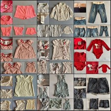 LOTTO SET 9 PEZZI ABBIGLIAMENTO BAMBINA 18 MESI PRIMAVERA ESTATE VARIE MARCHE