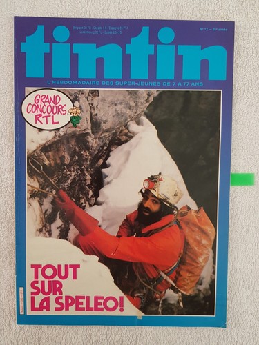 Tintin 393 1983 speleo - tintin, n°393