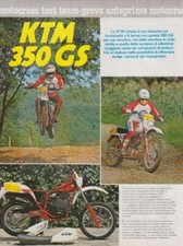 advertising TEST MOTO KTM 350 GS  4 TEMPI 1982-REGOLARITA VINTAGE ENDURO