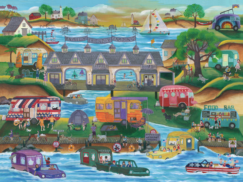 Original folk art acrylic - original,