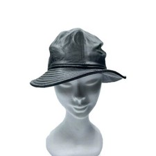 MARIO PORTOLANO CAPPELLO NERO PELLE